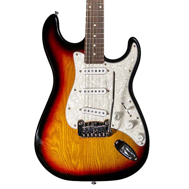 G&L Tribute Legacy, 3 Tone Sunburst, Right Handed – Backstage