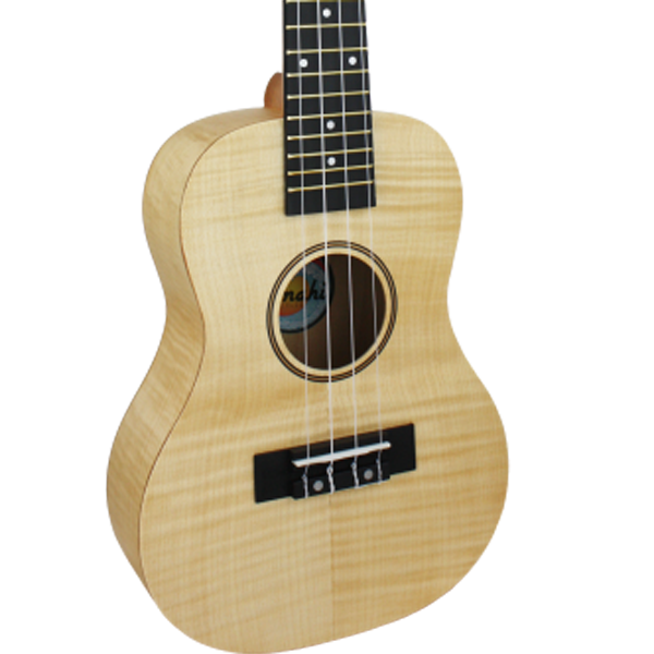 Amahi Heritage Flamed Maple Concert Ukulele With Bag