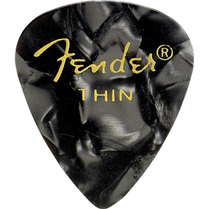 Fender 351 Thin Black Moto Pick Pack (12 Pack)