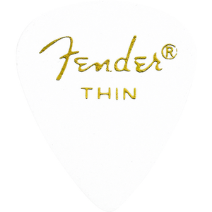 Fender 351 White Thin Pick Pack (12 Pack)