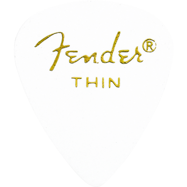 Fender 351 White Thin Pick Pack (12 Pack)