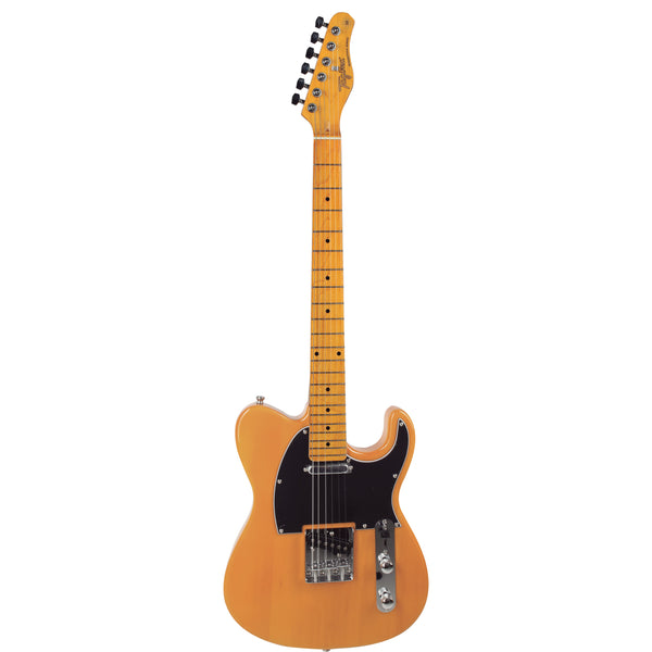 Tagima TW-55 Electric Guitar, Butterscotch Blond. Black Pickguard