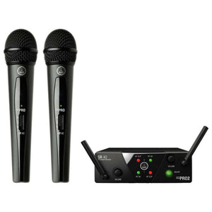 AKG Dual Handheld Wireless Microphones (Channels B and D)