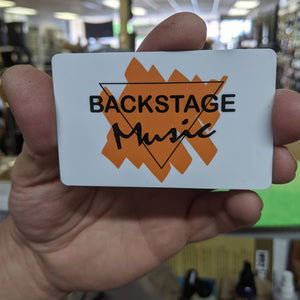Backstage gift cards, the present that always fits. Easy to order!