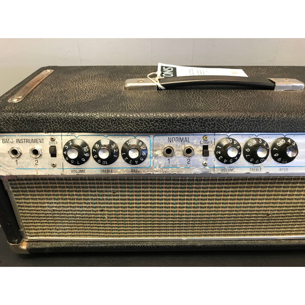 Vintage 1968 Fender Bassman Silverface Guitar Amp Head