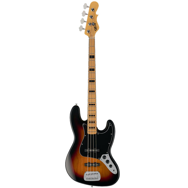 G&L Tribute JB 3-Tone Sunburst Bass, 4 String