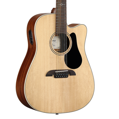 Alvarez AD60CE 12 String, Natural Top, Solid A+ Sitka Spruce Top
