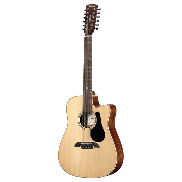 Alvarez AD60CE 12 String, Natural Top, Solid A+ Sitka Spruce Top