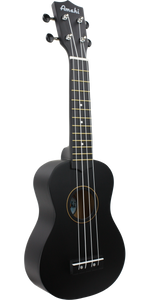 Amahi Dark Night Black Soprano Ukulele