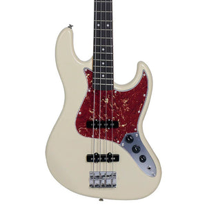 Tagima TW73 J Bass, Olympic White, Tortoise Pickguard