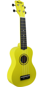 Amahi Neon Yellow Soprano Ukulele With Bag