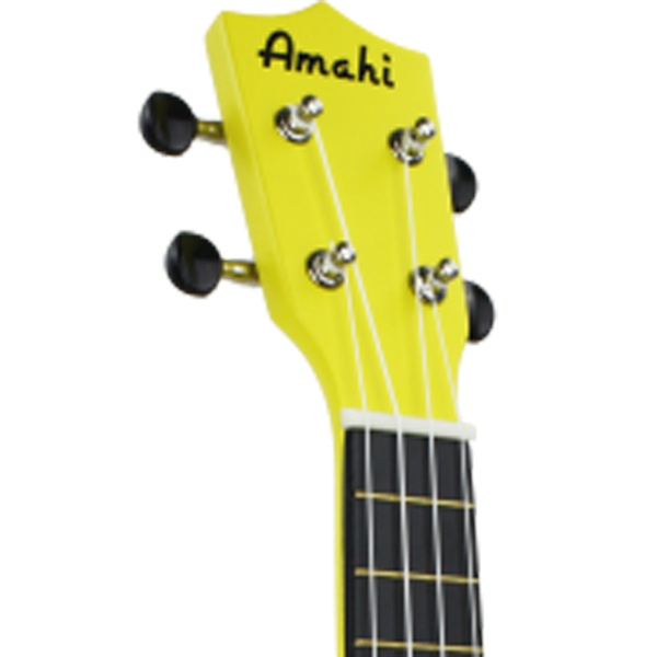 Amahi Neon Yellow Soprano Ukulele With Bag
