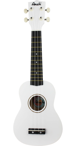 Amahi White Soprano Ukulele