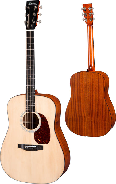 Eastman E1DL Left Handed Acoustic Guitar, Thermo Cured Top, Eastman Bag
