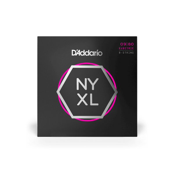D'Addario NYXL Electric Guitar Strings 09-80 Super Light 8-String