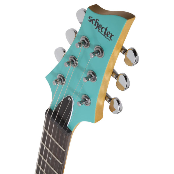 Schecter C-6 Deluxe In Satin Aqua
