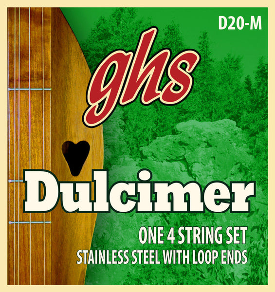 GHS Stainless Steel Loop End Dulcimer Strings; D Mixolydian Tuning