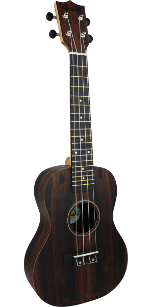 Amahi Heritage Ebony Concert Ukulele  With Bag