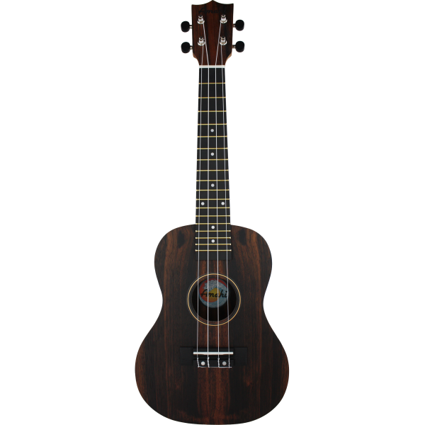 Amahi Heritage Ebony Concert Ukulele  With Bag