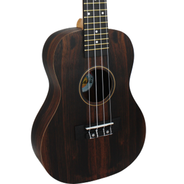 Amahi Heritage Ebony Concert Ukulele  With Bag