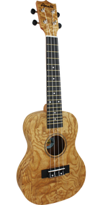 Amahi Heritage Quilted Ash Concert Ukulele With Bag