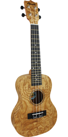 Amahi Heritage Quilted Ash Concert Ukulele With Bag