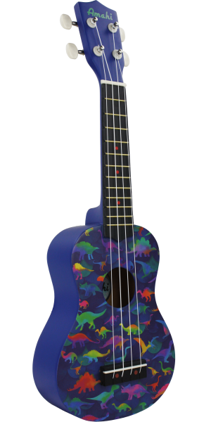 Amahi Dinosaur Soprano Ukulele With Carry Bag