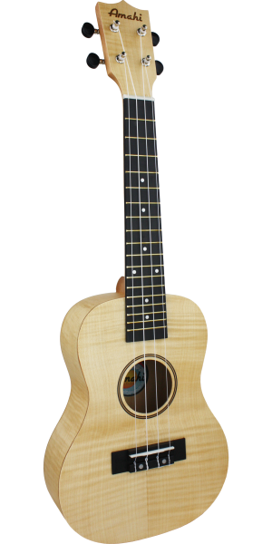 Amahi Heritage Flamed Maple Concert Ukulele With Bag