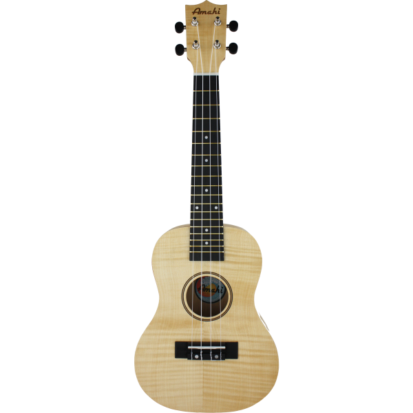 Amahi Heritage Flamed Maple Concert Ukulele With Bag