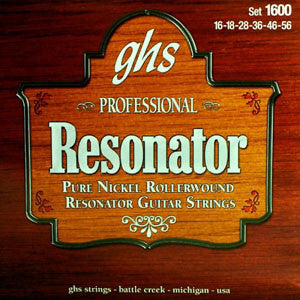 GHS Pure Nickel 16-56 Resonator Strings