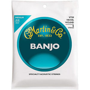Martin Vega Nickel Medium 10-23 Banjo Strings