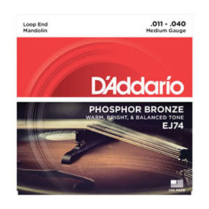 D'Addario J74 Phosphor Bronze 11-40 Mandolin Strings