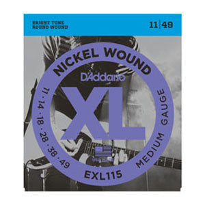 D'Addario EXL115 BluesJazzRock11-49  Electric Guitar Strings