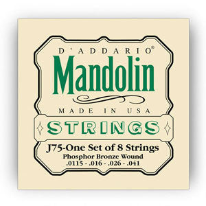 D'Addario J75 Phosphor Bronze11.5-41 Mandolin Strings