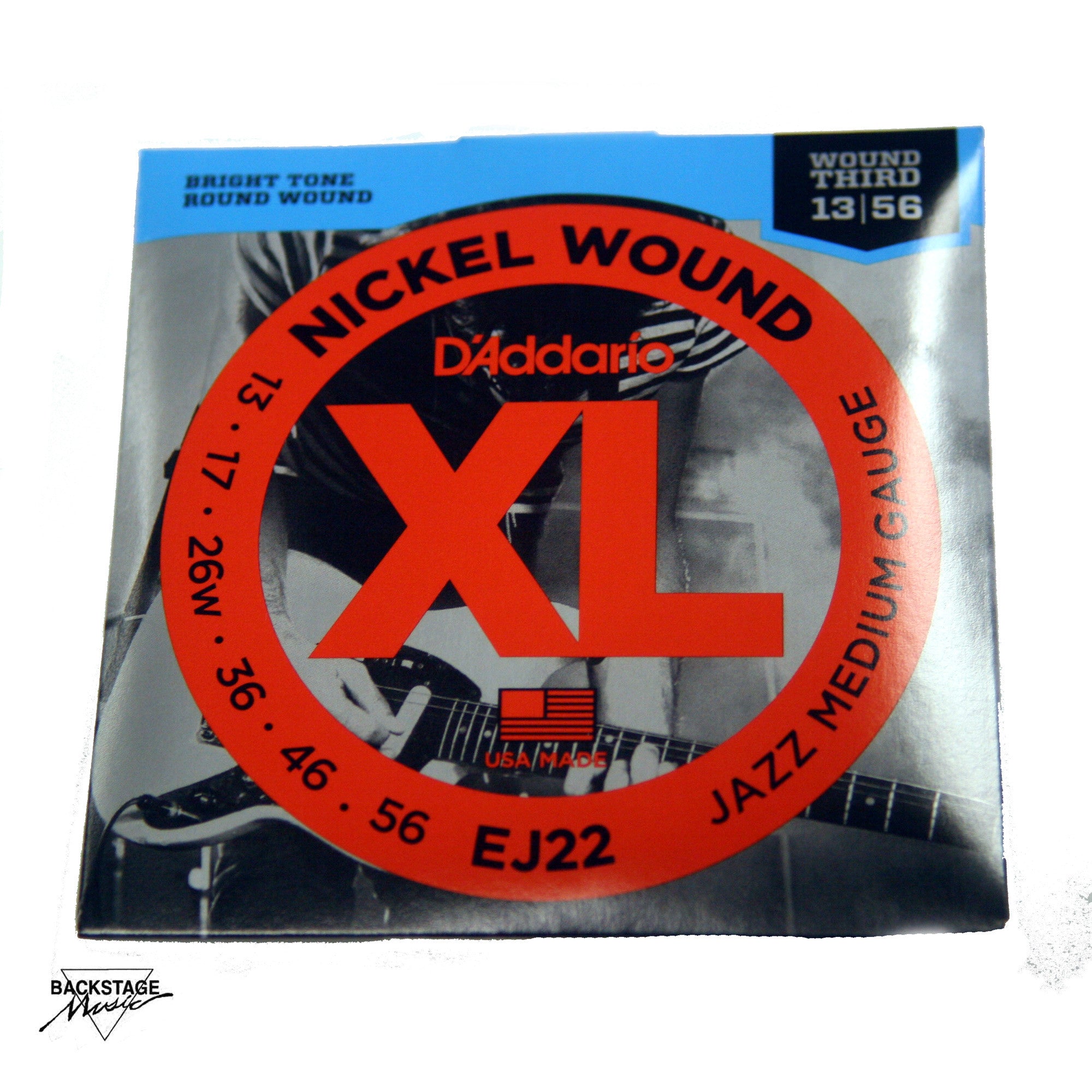 D'Addario EJ22 13-56 Jazz Medium Electric Guitar Strings