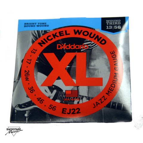 D'Addario EJ22 13-56 Jazz Medium Electric Guitar Strings