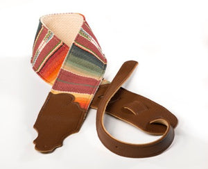 Franklin Straps, 3" Saddle Blanket Strap With Caramel Leather Ends