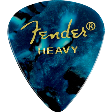 Fender 351 Heavy Celluloid Ocean Turquoise Pick Pack (12 Pack)