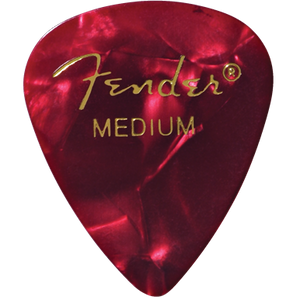Fender 351 Heavy Celluloid Red Moto Pick Pack (12 Pack)