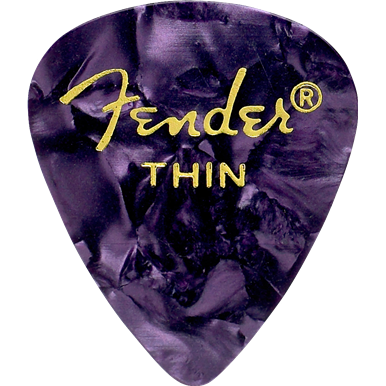 Fender 351 Thin Purple Moto Pick Pack (12 Pack)