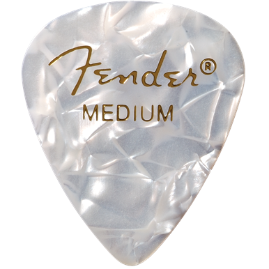 Fender 351 Medium White Moto Pick Pack (12 Pack)