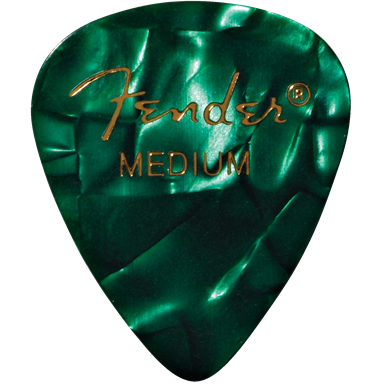 Fender 351 Medium Green Moto Pick Pack (12 Pack)