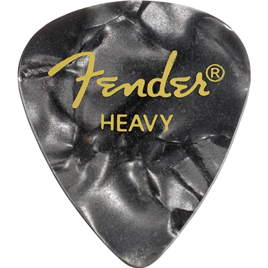 Fender 351 Heavy Black Moto Pick Pack (12 Pack)