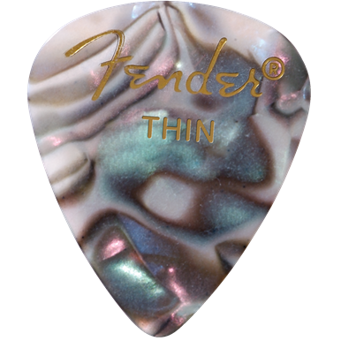 Fender 351 Thin Abalone Pick Pack (12 Pack)