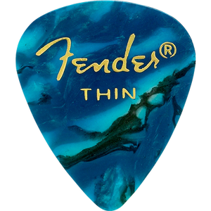 Fender 351 Thin Ocean Turquoise Pick Pack (12 Pack)
