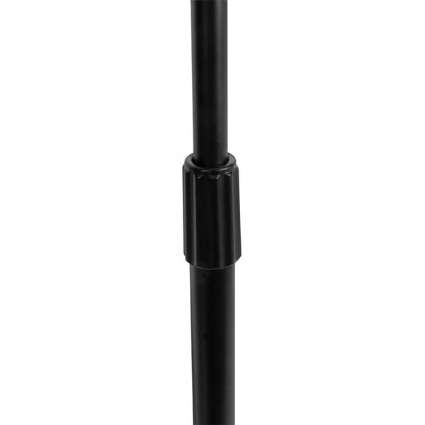 On-Stand Black Round-Base Microphone Stand