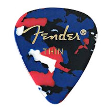 Fender 351 Confetti Thin Pick Pack (12 Pack)