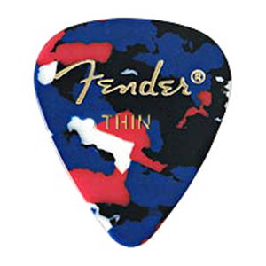 Fender 351 Confetti Thin Pick Pack (12 Pack)