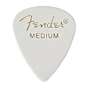 Fender 351 White Medium Pick Pack (12 Pack)