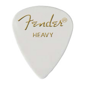 Fender 351 White Heavy Pick Pack (12 Pack)